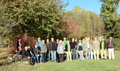 Gruppe im Naturdenkmal Lehnd auf Vollmaringer Gemarkung